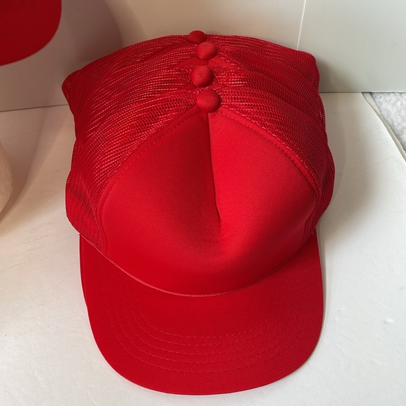 12 TOP HEADWEAR   Blank Trucker Hat - Mens Trucker Hats Foam Mesh Snapback - Picture 4 of 6